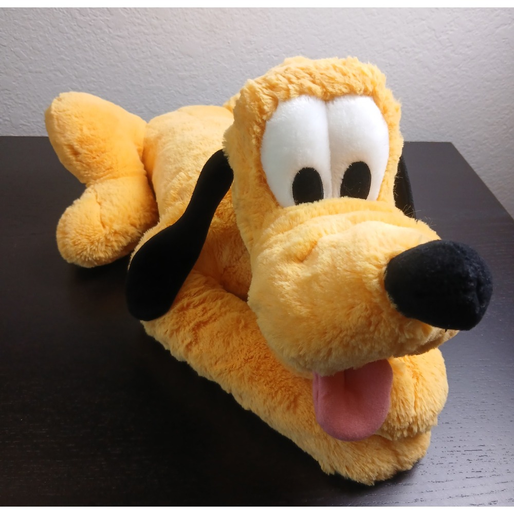 Disney Parks Authentic Original Pluto Plush Stuffed Animal Dog Green Name